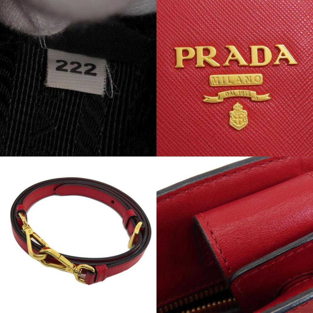 Prada Saffiano Handbag Leather Women's PRADA - Picture 4 of 11